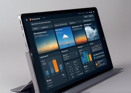 Advanced weather dashboard mockup